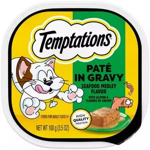 24/3.5oz Whiskas Temptations Pate Seafood - Items on Sale Now